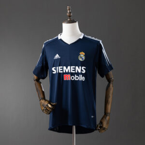 Real Madrid 2004/05 Away Retro Jersey – Vintage Replica Football Soccer Shirt –