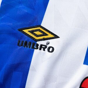 Sheffield Wednesday 92_93 Home Retro Jersey – Replica Football Soccer Shirt – S–