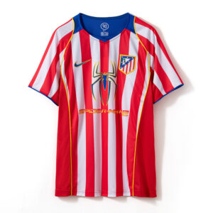 Atlético de Madrid 2004/05 Home Retro Jersey – Vintage Replica Football Soccer S