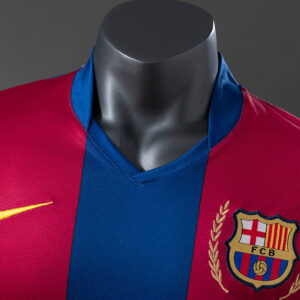 Barcelona 2007/08 Home Player Version Retro Jersey – Vintage Replica Football So