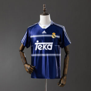 Real Madrid 1998/99 Away Retro Jersey – Vintage Replica Football Soccer Shirt –