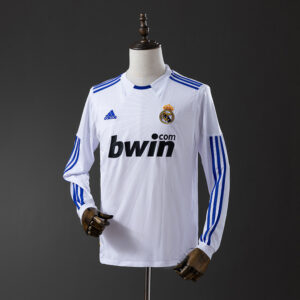Real Madrid 2010/11 Home Long Sleeve Retro Jersey – Vintage Replica Football Soc