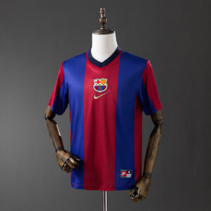 Barcelona 1998/99 Home Retro Jersey – Vintage Replica Football Soccer Shirt – Si