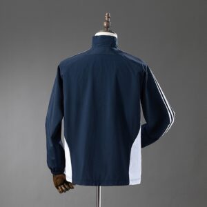 Real Madrid Windbreaker - Navy Blue & White – Replica Football Soccer Shirt – S–