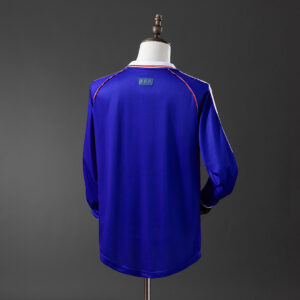 France 1998 Home Long Sleeve Retro Jersey – Replica Football Soccer Shirt – S–XX