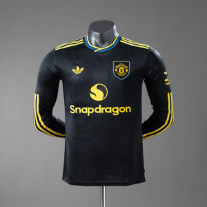 M-U 25_26 Third Away Player Version Long-sleeved Jersey – Replica Football Socce