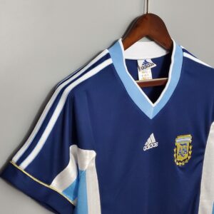 1998 Argentina Away Retro Jersey – Vintage Replica Football Soccer Shirt – S-XXL