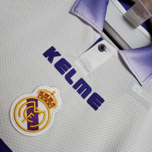 97/98 Real Madrid Home Retro Jersey – Vintage Replica Football Soccer Shirt – S-