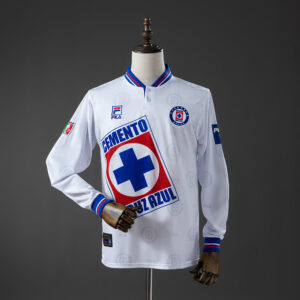 Cruz Azul 1998 Away Long-Sleeve Retro Jersey – Replica Football Soccer Shirt – S