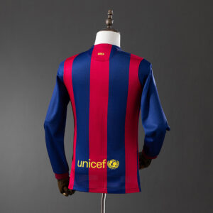 Barcelona 2014/15 Home Long Sleeve Retro Jersey – Vintage Replica Football Socce
