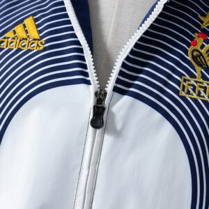France 05_06 Retro Windbreaker - White & Blue – Replica Football Soccer Shirt –