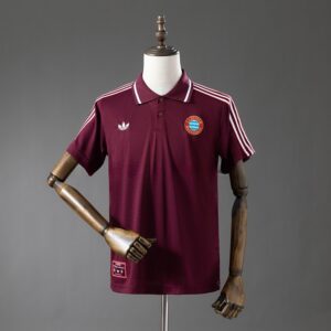 Bayern Munich 25_26 POLO - Maroon – Replica Football Soccer Shirt – S–XXL