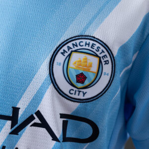 Manchester City 25/26 Home Kids Kit Jersey – Replica Football Soccer Shirt – Siz
