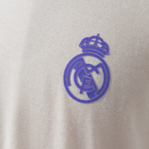 Real Madrid Adidas Originals 3-Stripes Beige T-Shirt – Vintage Replica Football