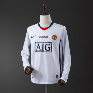 Manchester United 2008/09 Away Long Sleeve Retro Jersey – Classic Football Shi