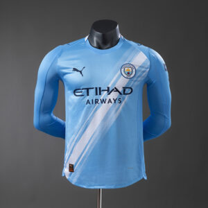 Manchester City 2025/2026 Home Long Sleeve Player Version Jersey – Replica Footb