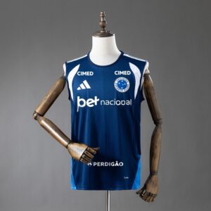 Cruzeiro 26_27 All sponsors Training - Dark Blue Vest Jersey – Replica Football
