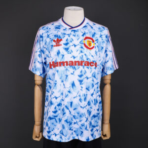 Manchester United 2020/21 Human Race Blue Retro Jersey – Classic Football Shirt