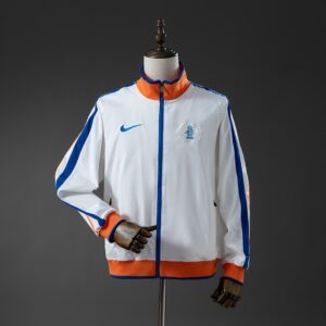 Netherlands 10_11 Windbreaker - White – Replica Football Soccer Shirt – S–XXL