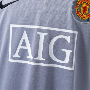 Manchester United 2007 Goalkeeper Grey Retro Jersey – Classic Football Shirt – S