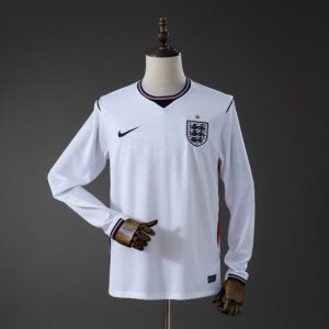 England 2026 Home Long Sleeve Jersey – Replica Football Soccer Shirt – S–3XL