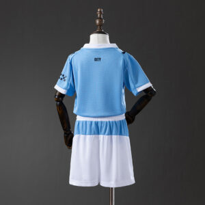 Manchester City 25/26 Home Kids Kit Jersey – Replica Football Soccer Shirt – Siz