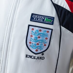 England 1998 Retro Windbreaker - White – Replica Football Soccer Shirt – S–XXL