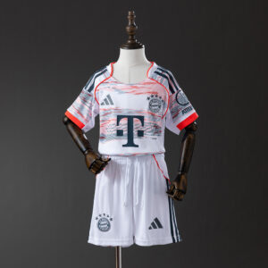 Bayern Munich 25/26 Away Kids Kit Jersey – Replica Football Soccer Shirt – Size