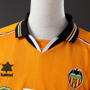 Valencia 1999/00 Away Retro Jersey – Vintage Replica Football Soccer Shirt – Siz