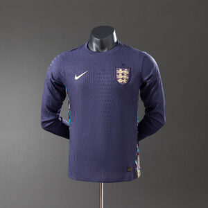 England 2024 Away Long Sleeve Player Version Jersey – Replica Football Soccer Sh