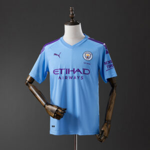 Manchester City 2019/20 Home Retro Jersey – Classic Football Shirt – S–XXL