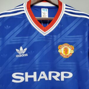 86/88 Manchester United Third Away Retro Jersey – Vintage Replica Football Socce