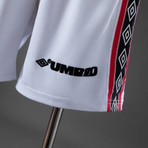 M-U 1998 Home Retro Shorts – Replica Football Soccer Shirt – S–XXL