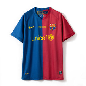 Barcelona 2008/09 Home Retro Jersey – Vintage Replica Football Soccer Shirt – Si
