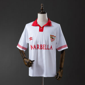 Sevilla 1994/96 Home Retro Jersey – Vintage Replica Football Soccer Shirt – Size