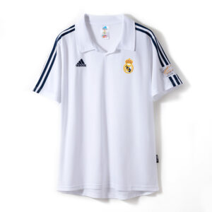 Real Madrid 2001/02 Home (UEFA Champions League) Retro Jersey – Vintage Replica
