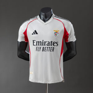 Benfica 25/26 Player Version Beige Away Jersey – Replica Football Soccer Shirt –