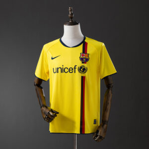 Barcelona 2008/09 Away Retro Jersey – Vintage Replica Football Soccer Shirt – Si