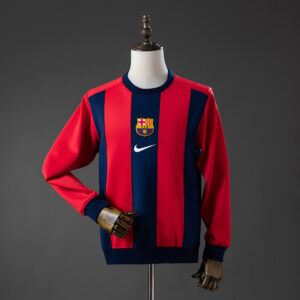 Barcelona Long-sleeved Sweatshirt - Red & Blue – Replica Football Soccer Shirt –