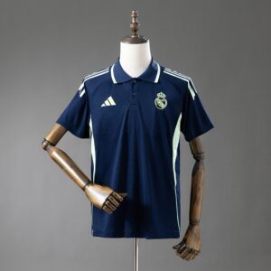 Real Madrid 25_26 POLO - Cyan – Replica Football Soccer Shirt – S–XXL