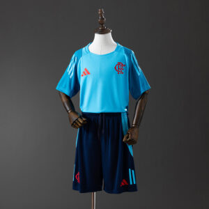 Flamengo 25/26 Cyan Training Suit Kids Fan Version Kit – Replica Football Shirt