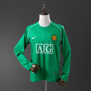 Manchester United 2007/08 Goalkeeper Long Sleeve Retro Jersey – Classic Football