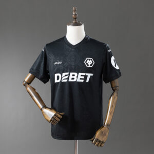 Wolves 25/26 Goalkeeper Jersey Black – Replica Football Soccer Shirt – S–4XL