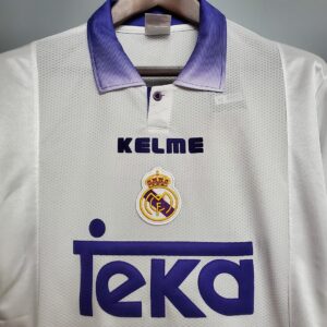97/98 Real Madrid Home Retro Jersey – Vintage Replica Football Soccer Shirt – S-
