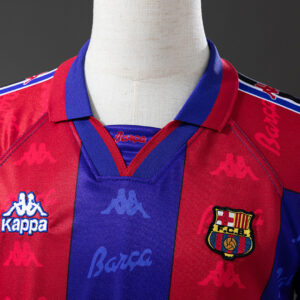 Barcelona 1995/97 Home Retro Jersey – Vintage Replica Football Soccer Shirt – Si