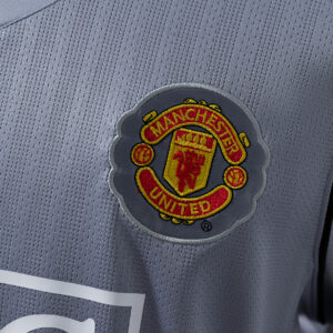 Manchester United 2007 Goalkeeper Grey Long Sleeve Retro Jersey – Classic Footba