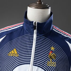 France 05_06 Retro Windbreaker - White & Blue – Replica Football Soccer Shirt –