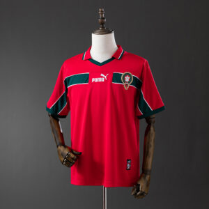 Morocco 1998 Away Retro Jersey – Vintage Replica Football Soccer Shirt – S–XXL