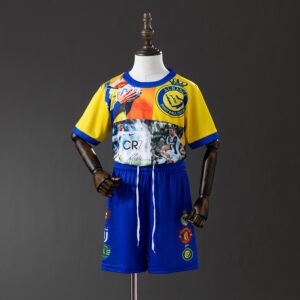Ronaldo 25/26 Commemorative Edition Kids Kit Jersey – Replica Football Soccer Sh