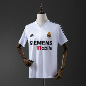 Real Madrid 2004/05 Home Retro Jersey – Vintage Replica Football Soccer Shirt –